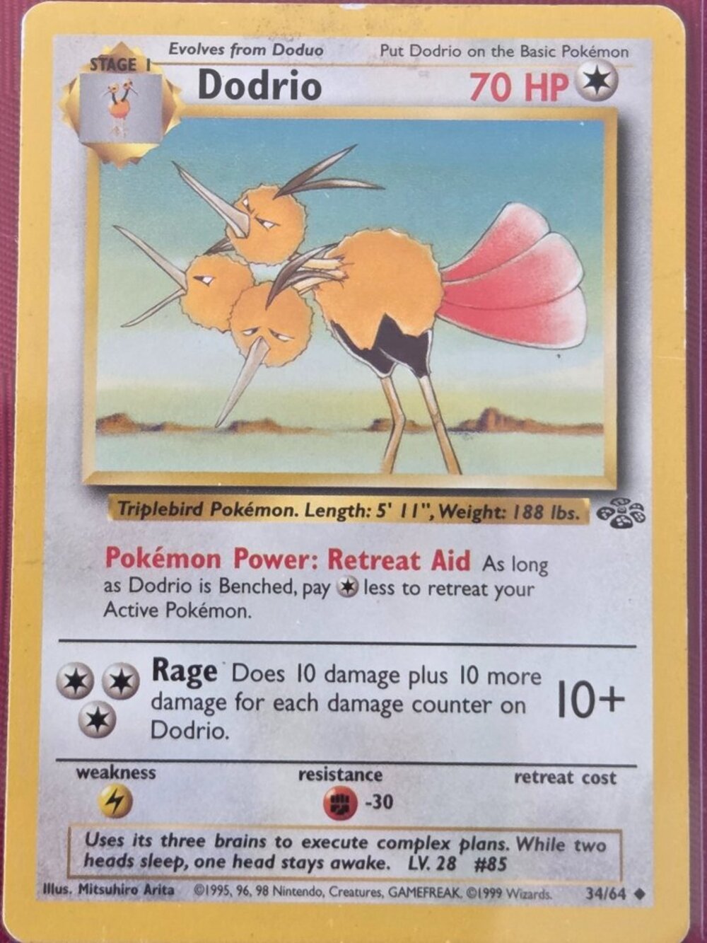 1999 POKEMON, DODRIO CARD!!!